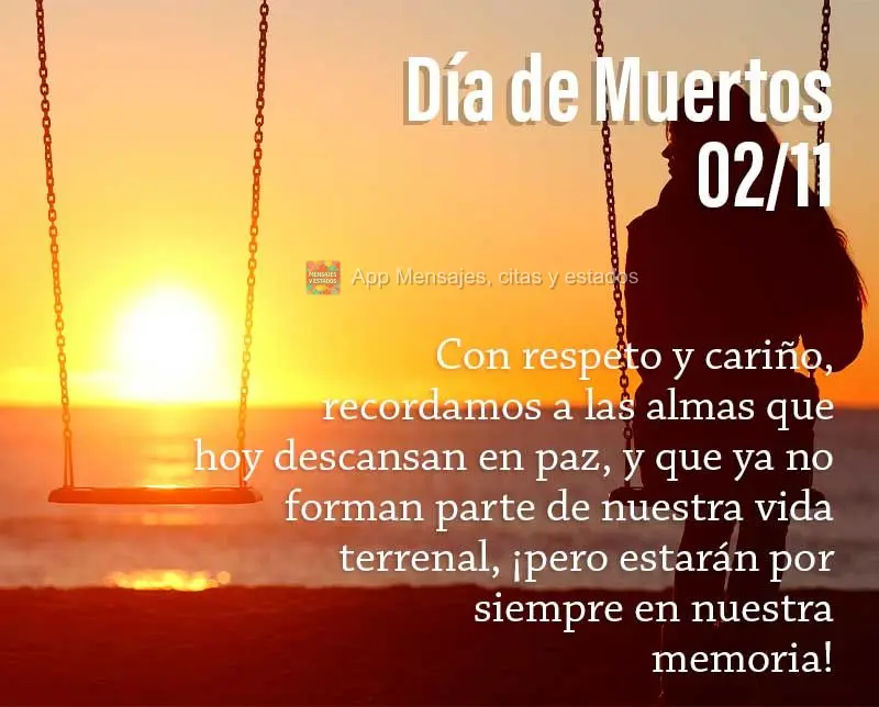 Com respeito e carinho lembramos das almas que hoje descansam em paz, e que já não fazem parte de nossa vida terrena, mas que estarão para sempre em n...