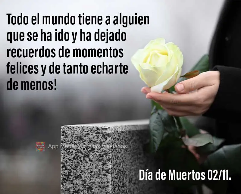 Todo mundo tem alguém que já partiu e deixou memórias de momentos felizes e muita saudade! Dia dos Finados 02/11. 