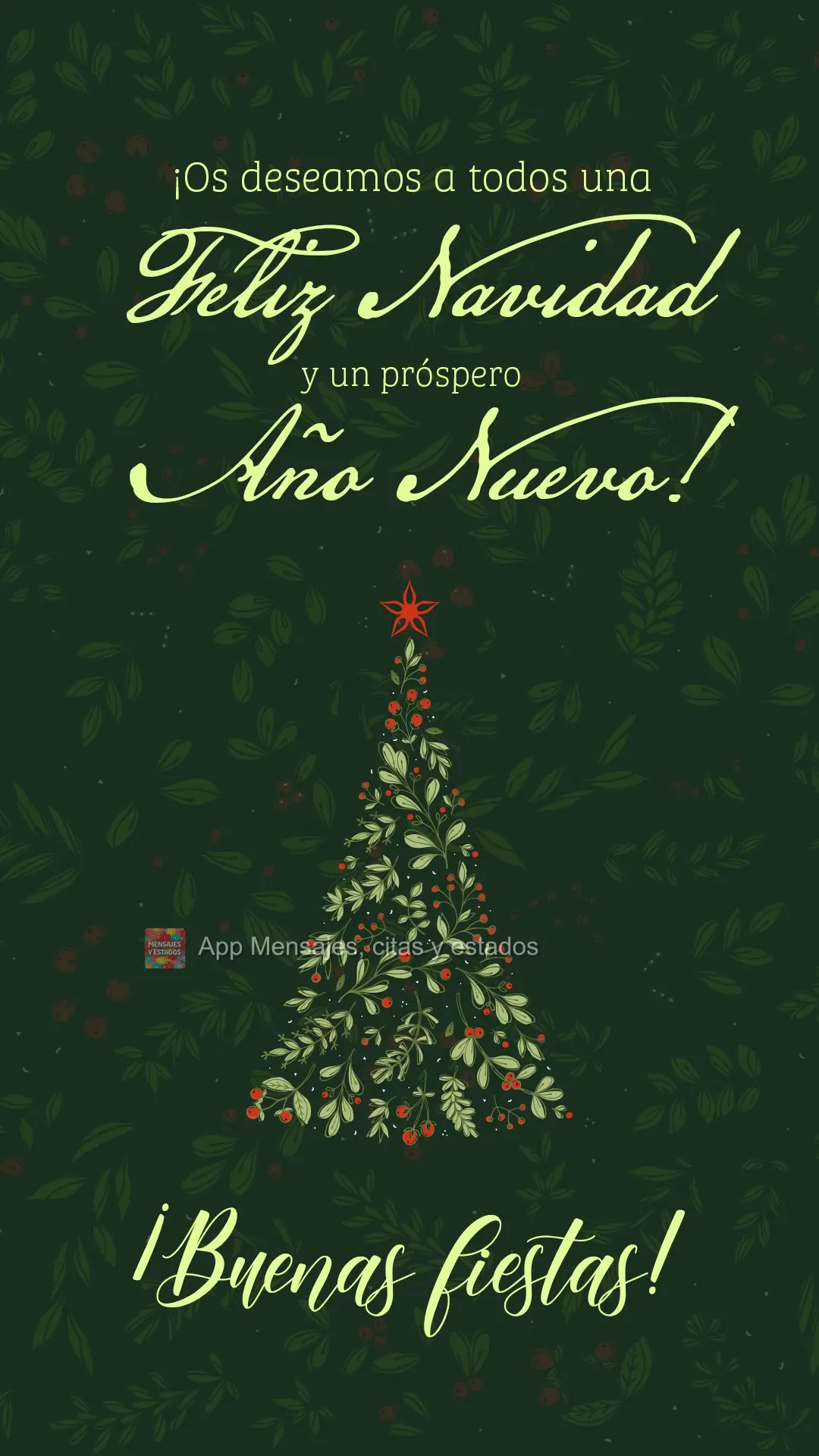 ¡Os deseamos a todos una Feliz Navidad y un próspero Año Nuevo! ¡Buenas fiestas!
