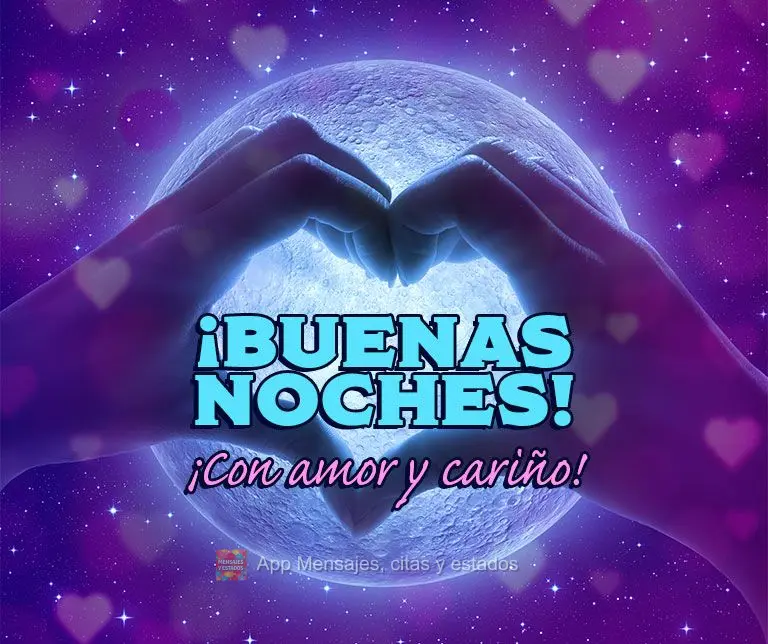 Com amor e com carinho! Boa noite!