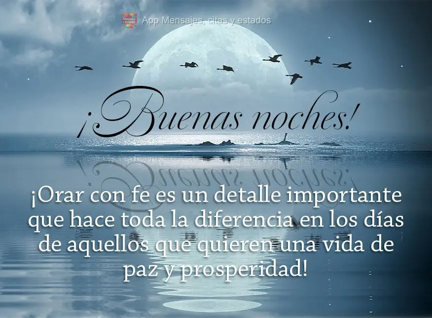 Orar com fé é um detalhe importante que faz toda a diferença nos dias de quem quer uma vida de paz e prosperidade! Boa noite!