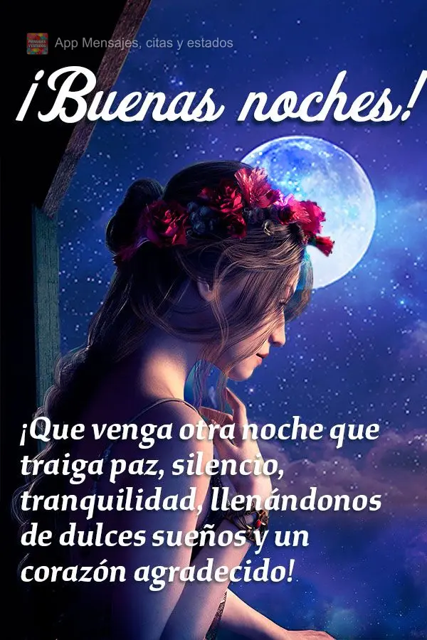 Que venha mais um noite para trazer a paz, silêncio, tranquilidade, nos enchendo com bons sonhos e o coração de gratidão!  Boa noite!