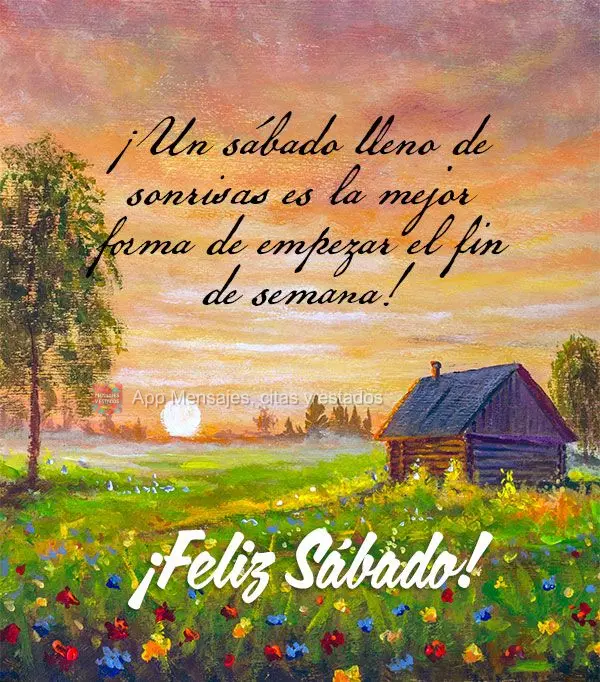 ¡Un sábado lleno de sonrisas es la mejor forma de empezar el fin de semana! ¡Feliz Sábado!