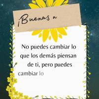 Você não pode mudar o que outras pessoas pensam de você, mas você pode mudar o que pensa de si mesmo. Boa noite!