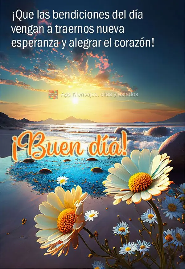 Que as bênçãos do dia venham para nos trazer novas esperanças e alegrar o coração! Bom dia!