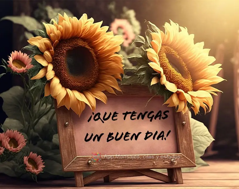  ¡Que tengas un buen dia!