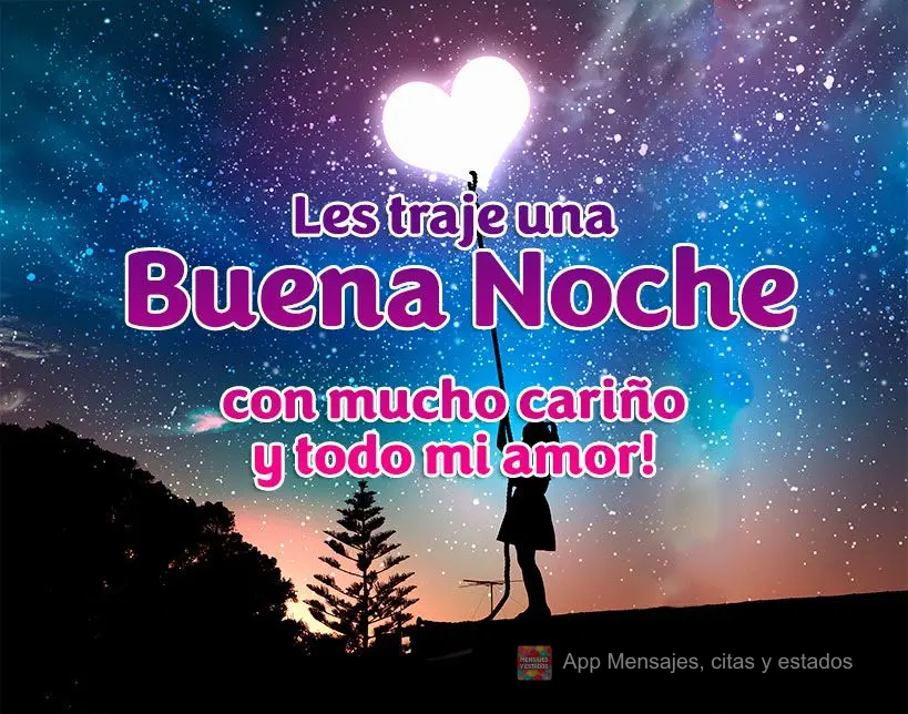 Les traje una buena noche con mucho cariño y todo mi amor!