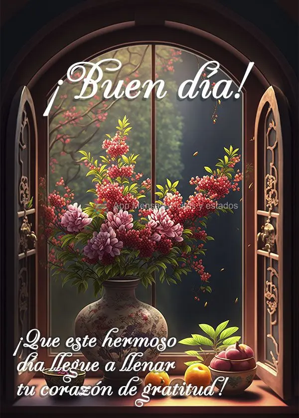 Que este lindo dia venha para encher o seu coração de gratidão! Bom dia!