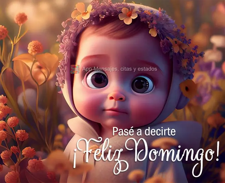 Pasé a decirte ¡Feliz domingo!