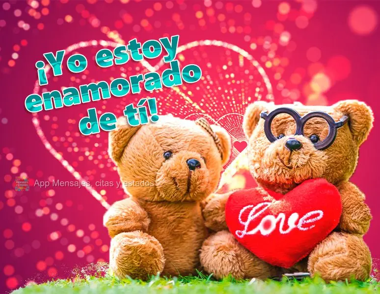 ¡Yo estoy enamorado de tí!
