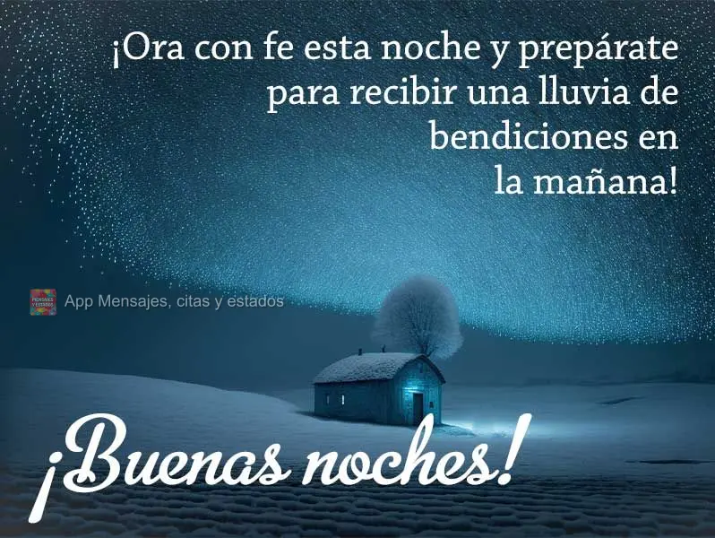 Ore com fé esta noite e se prepare para receber uma chuva de bênçãos pela manhã! Boa noite! 