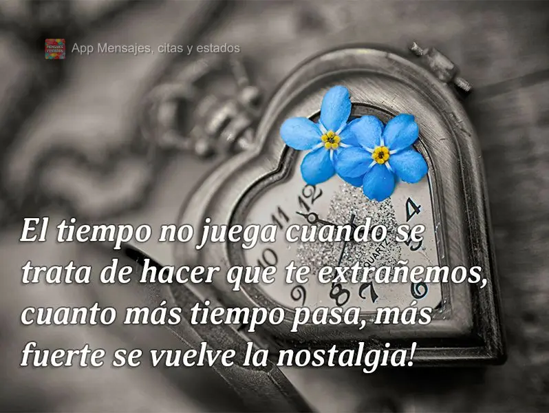 El tiempo no juega cuando se trata de hacer que te extrañemos, cuanto más tiempo pasa, más fuerte se vuelve la nostalgia!