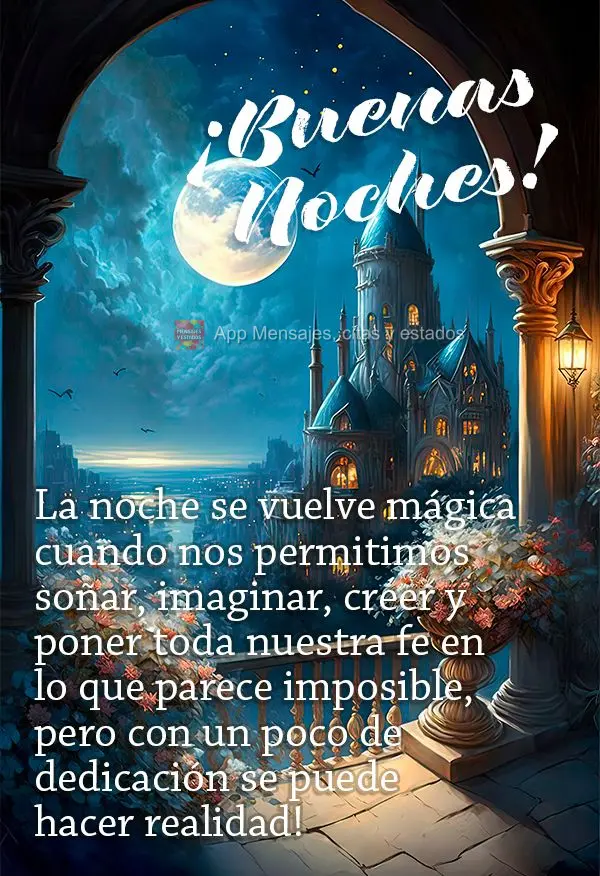 A noite se torna mágica quando a gente se permite sonhar, imaginar, acreditar e depositar toda a nossa fé naquilo que parece ser impossível, mas com u...