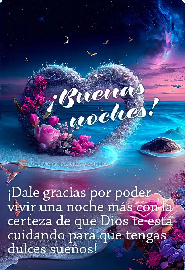 Agradeça por poder viver mais uma noite com a certeza que Deus está cuidando para que tenha bons sonhos! Boa noite!