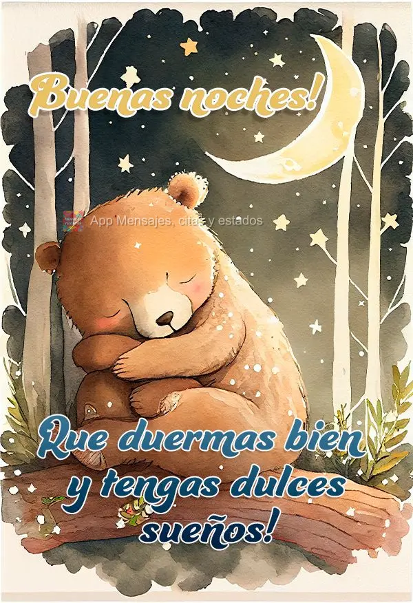 Que você durma bem e tenha bons sonhos! Boa noite!