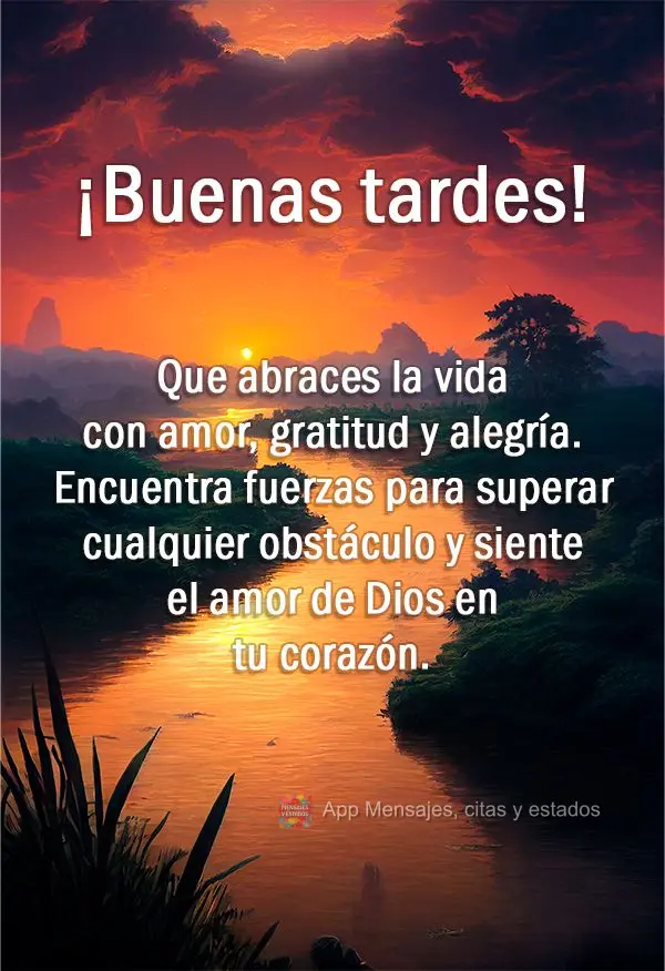 Que você possa abraçar a vida com amor, gratidão e alegria. Encontrar forças para superar qualquer obstáculo e sentir o amor de Deus em seu coraçã...