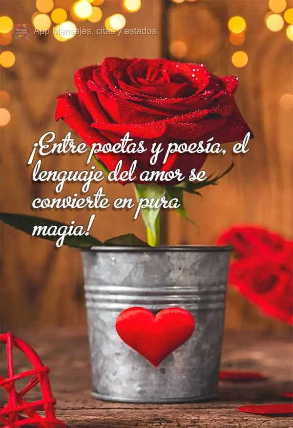 Entre poetas e poesias, a linguagem do amor se torna pura magia!