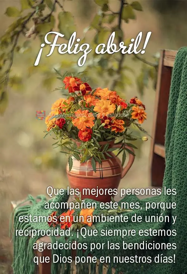 Que las mejores personas les acompañen este mes, porque estamos en un ambiente de unión y reciprocidad. ¡Que siempre estemos agradecidos por las bendi...