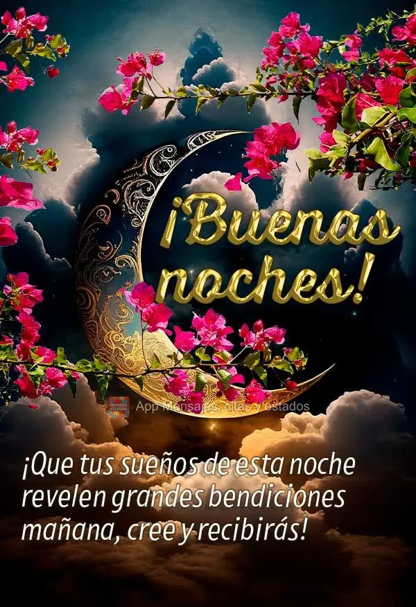 Que nesta noite teus sonhos possam revelar grandes bênçãos no dia de amanhã, acredite e receberá! Boa noite! 