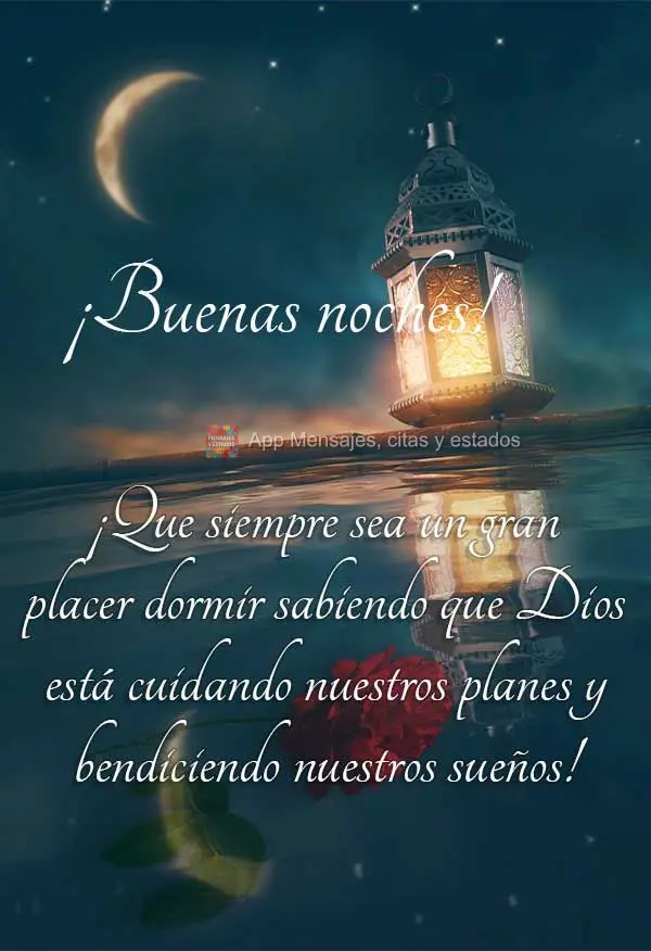 Que seja sempre uma grande satisfação dormir sabendo que Deus está cuidando de nossos planos e abençoando nossos sonhos! Boa noite! 