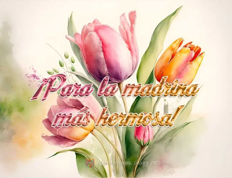 Para a madrinha mais linda!