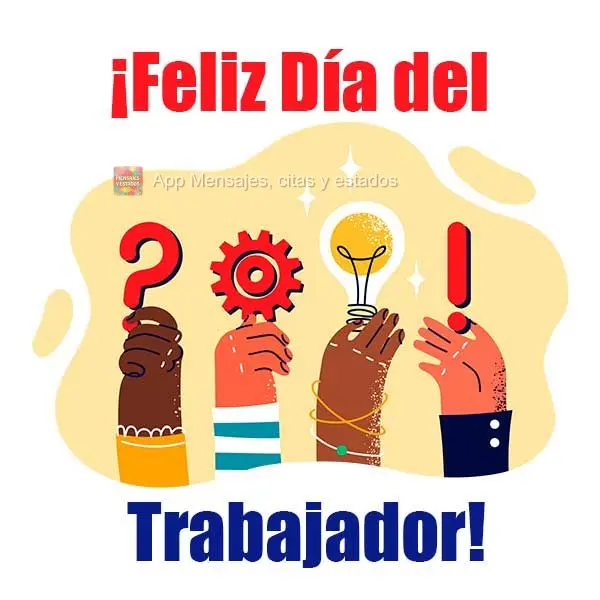 Feliz dia do Trabalhador!