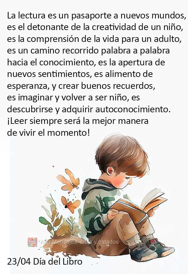 A leitura é um passaporte para novos mundos, é o gatilho para a criatividade de uma criança, é a compreensão de vida para um adulto, é um caminho t...