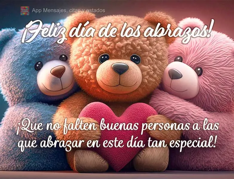 Que não falte pessoa de bem para abraçar neste dia especial! Feliz dia do Abraço!