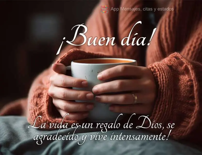 A vida é um presente de Deus, agradeça e viva intensamente! Bom dia!
