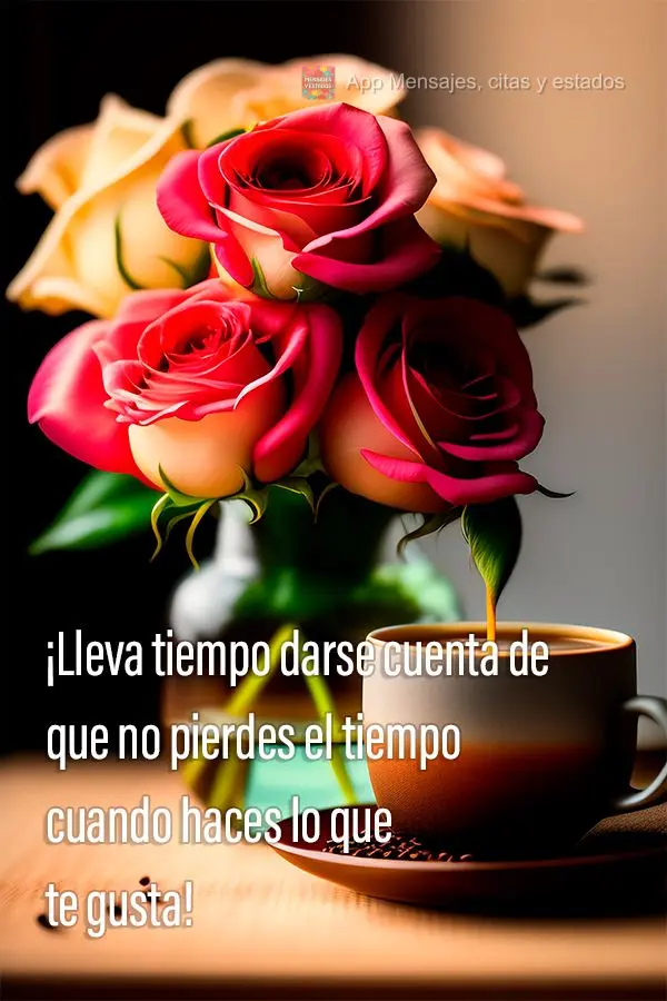 ¡Lleva tiempo darse cuenta de que no pierdes el tiempo cuando haces lo que te gusta! ¡Viernes!