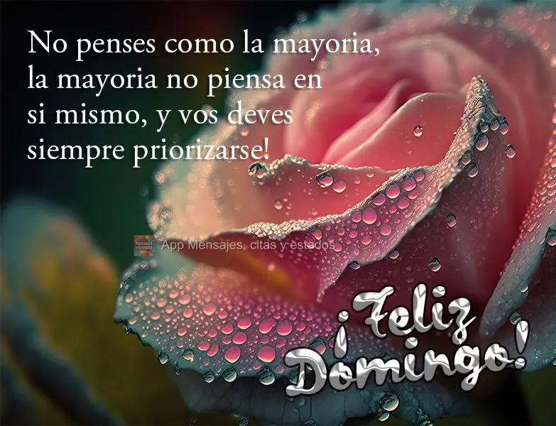 ¡Que te tomes tu merecido descanso y disfrutes de la paz! ¡Feliz Domingo!