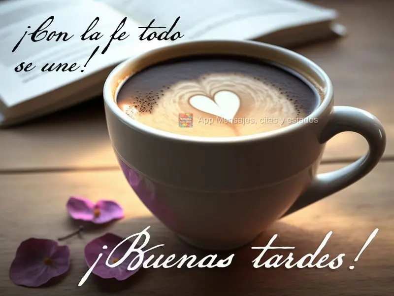 Com fé tudo se ajeita! Boa tarde!