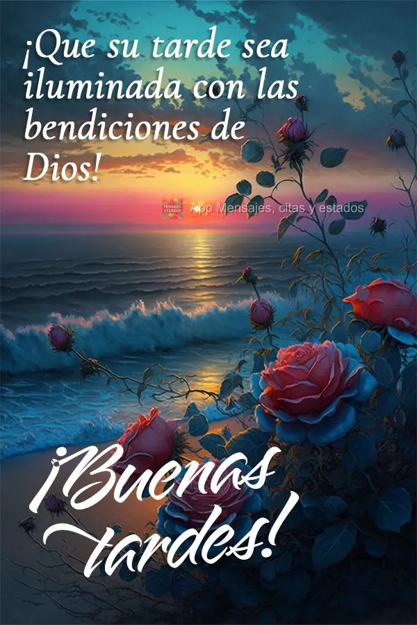 Que sua tarde seja iluminada com as bênçãos de Deus! Boa tarde!
