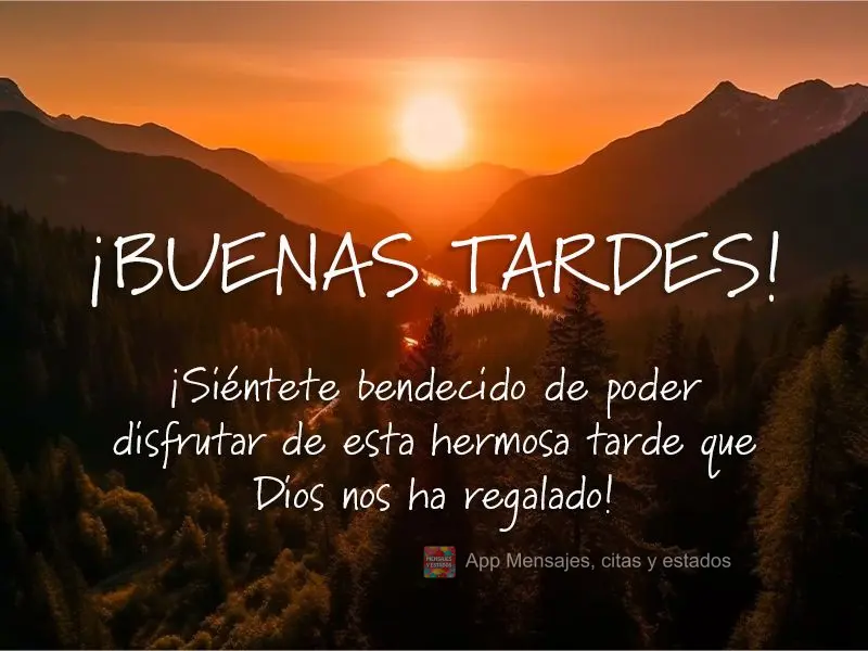 Sinta-se abençoado por poder apreciar esta linda tarde que Deus nos presenteou! Boa tarde!