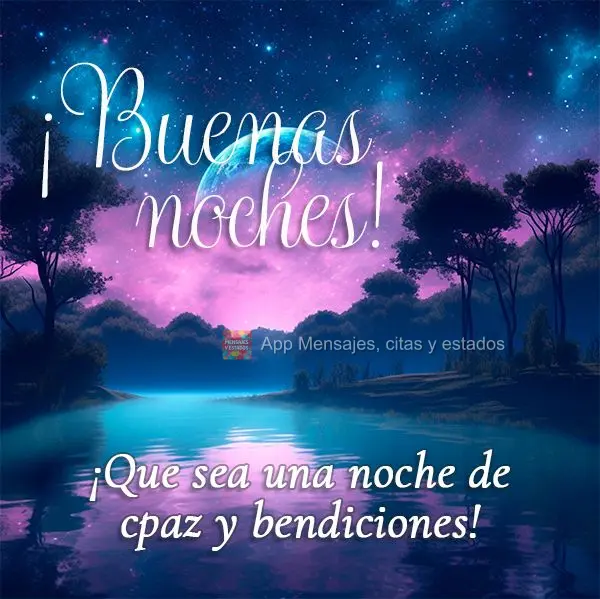 Que seja uma noite de paz e bênçãos! Boa noite!