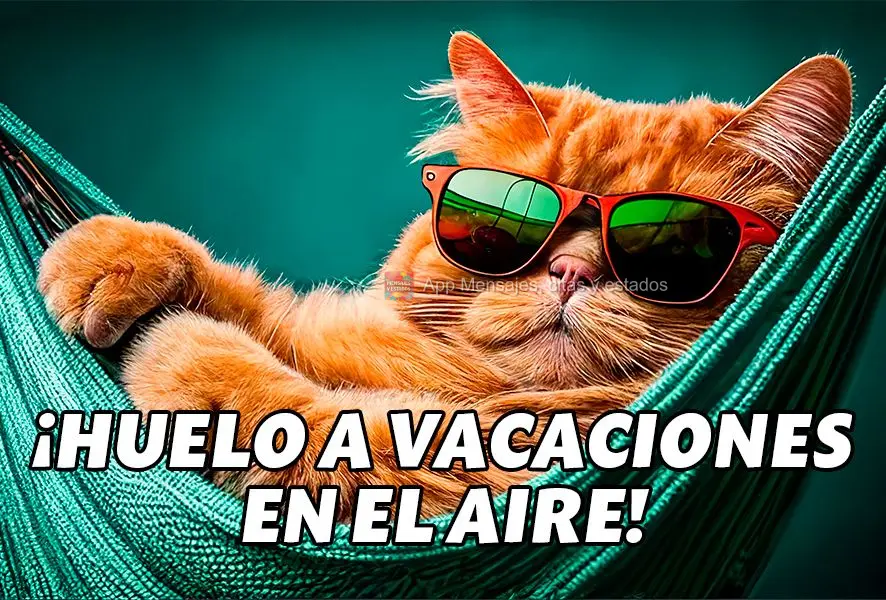 ¡Huelo a vacaciones en el aire!