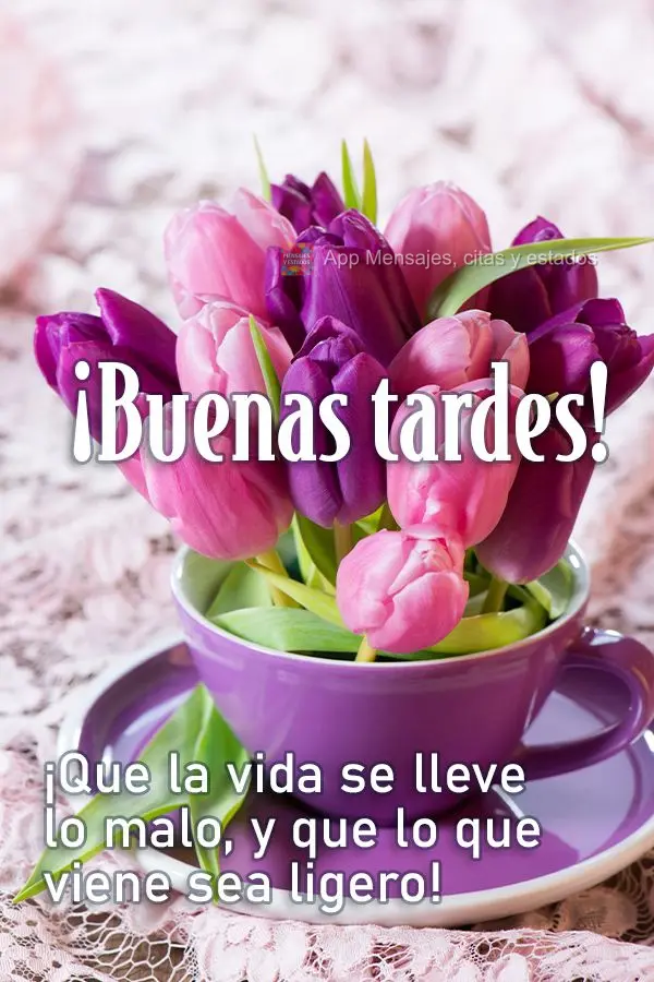 Que a vida leve o que há de ruim, e que seja leve o que vem por aí! Boa tarde!