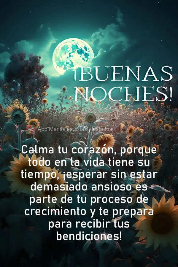 Acalme seu coração, porque tudo na vida tem seu tempo, aguardar sem ansiar demais faz parte do processo do seu crescimento e te prepara para receber as...
