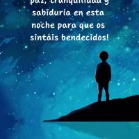 Que nesta noite Deus conceda paz, tranquilidade e sabedoria para você se sentir abençoado! Boa noite!