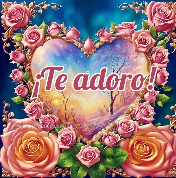 ¡Te adoro!