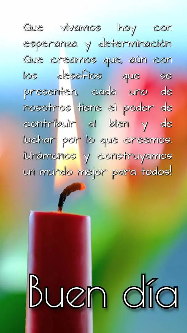 Que possamos viver o dia de hoje com esperança e determinação. Que possamos acreditar que, mesmo com os desafios que possam surgir, cada um de nós te...