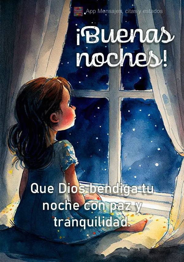 Que Deus abençoe sua noite com paz e tranquilidade. Boa noite!