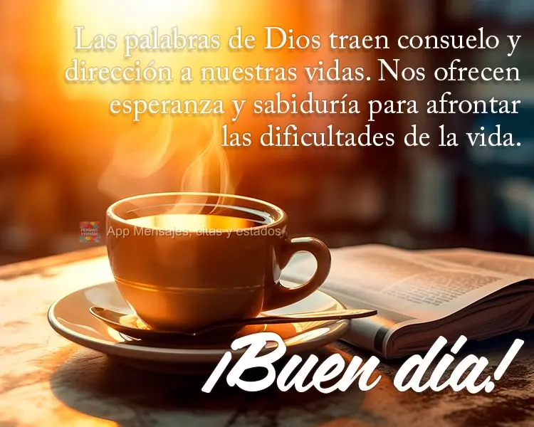 As palavras de Deus trazem consolo e direção em nossas vidas. Elas nos oferecem esperança e sabedoria para lidar com as dificuldades da vida. Bom dia!...