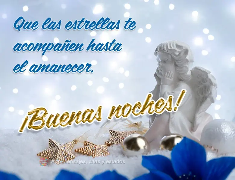 Que as estrelas te acompanhem até o amanhecer. Boa noite!