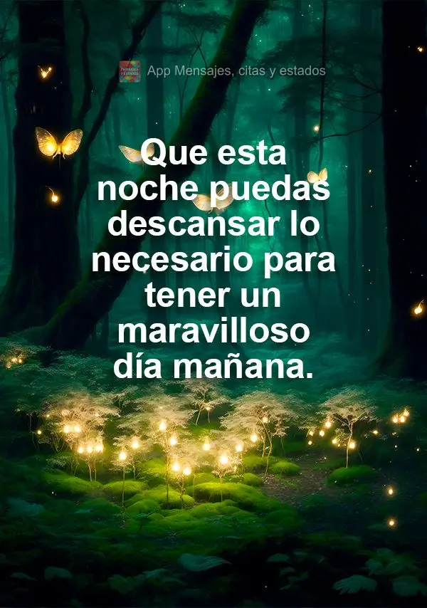 Que nesta noite possa descansar do jeito que precisa para ter um dia maravilhoso amanhã.