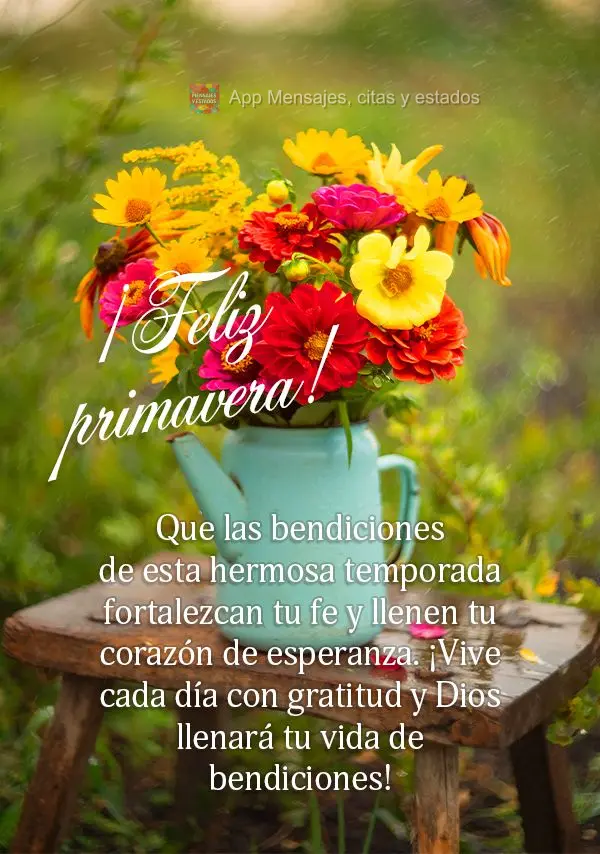 Que as bênçãos desta linda estação possa fortalecer sua fé e encher de esperança o seu coração. Viva todos os dias com gratidão e Deus encherá...