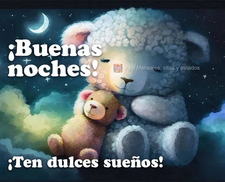 Boa noite! Tenha doce sonhos!