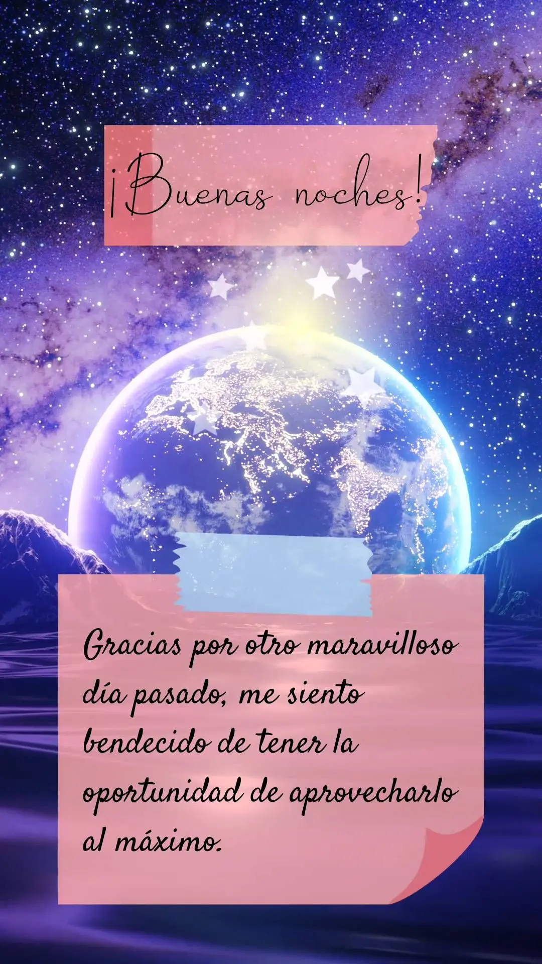 Obrigado por mais um dia maravilhoso que passou, eu me sinto abençoado por ter a oportunidade de aproveitá-lo ao máximo. Boa noite