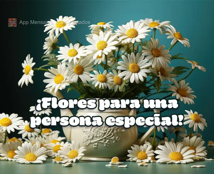 ¡Flores para una persona especial!