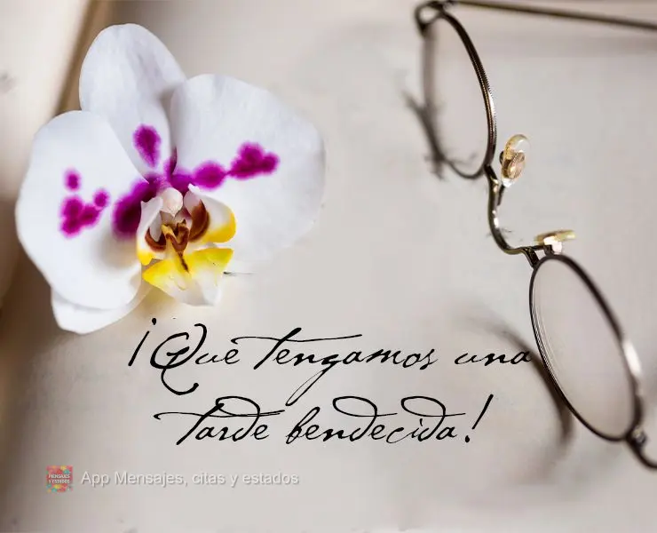 Que tenhamos uma tarde abençoada!